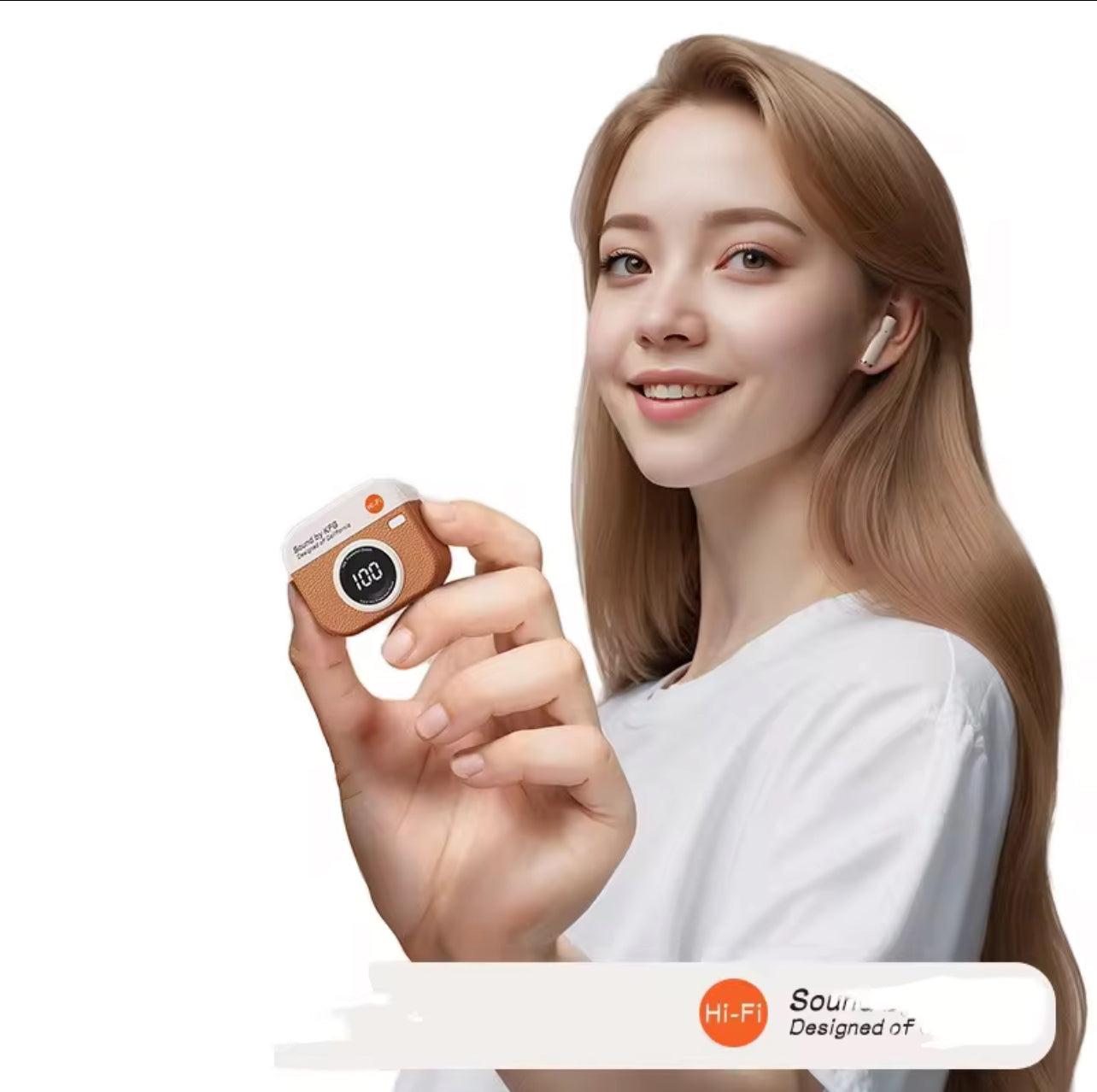 Enjoy premium sound quality with these Hi-Fi Wireless Bluetooth Earbuds featuring a stylish digital display charging case. Designed for comfort and performance, these earbuds deliver clear audio, deep bass, and a modern look perfect for daily use.