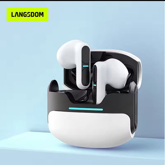 LANGSDOM Wireless Bluetooth Earbuds with Charging Case | Hi-Fi Sound & Touch Control