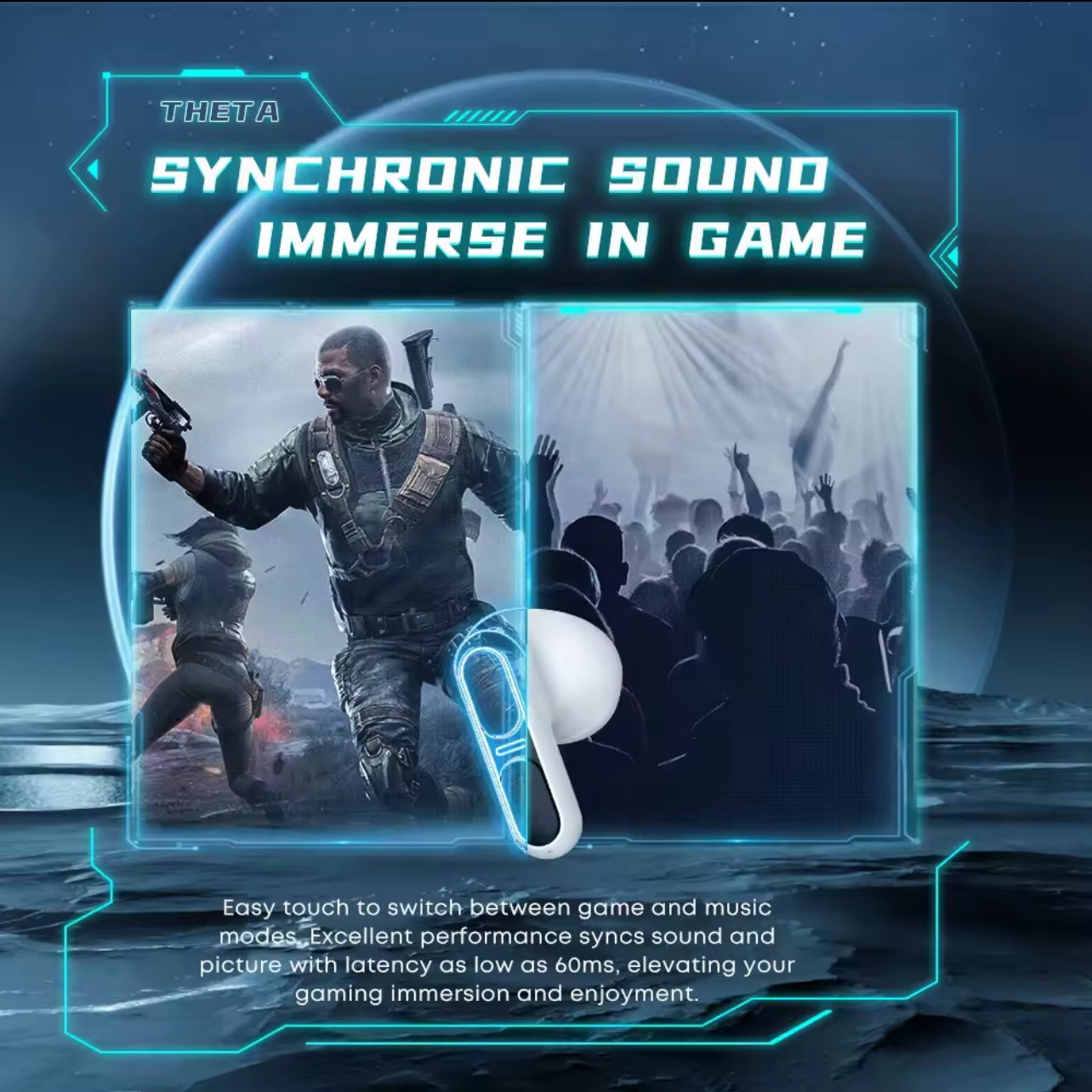 LANGSDOM Wireless Bluetooth Earbuds with Charging Case | Hi-Fi Sound & Touch Control