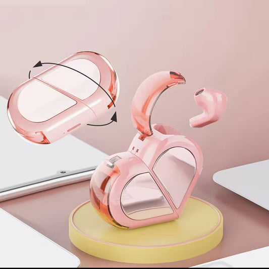 Transparent Wireless Bluetooth Earbuds with Stylish Flip Case | Hi-Fi Sound & Fast Charging