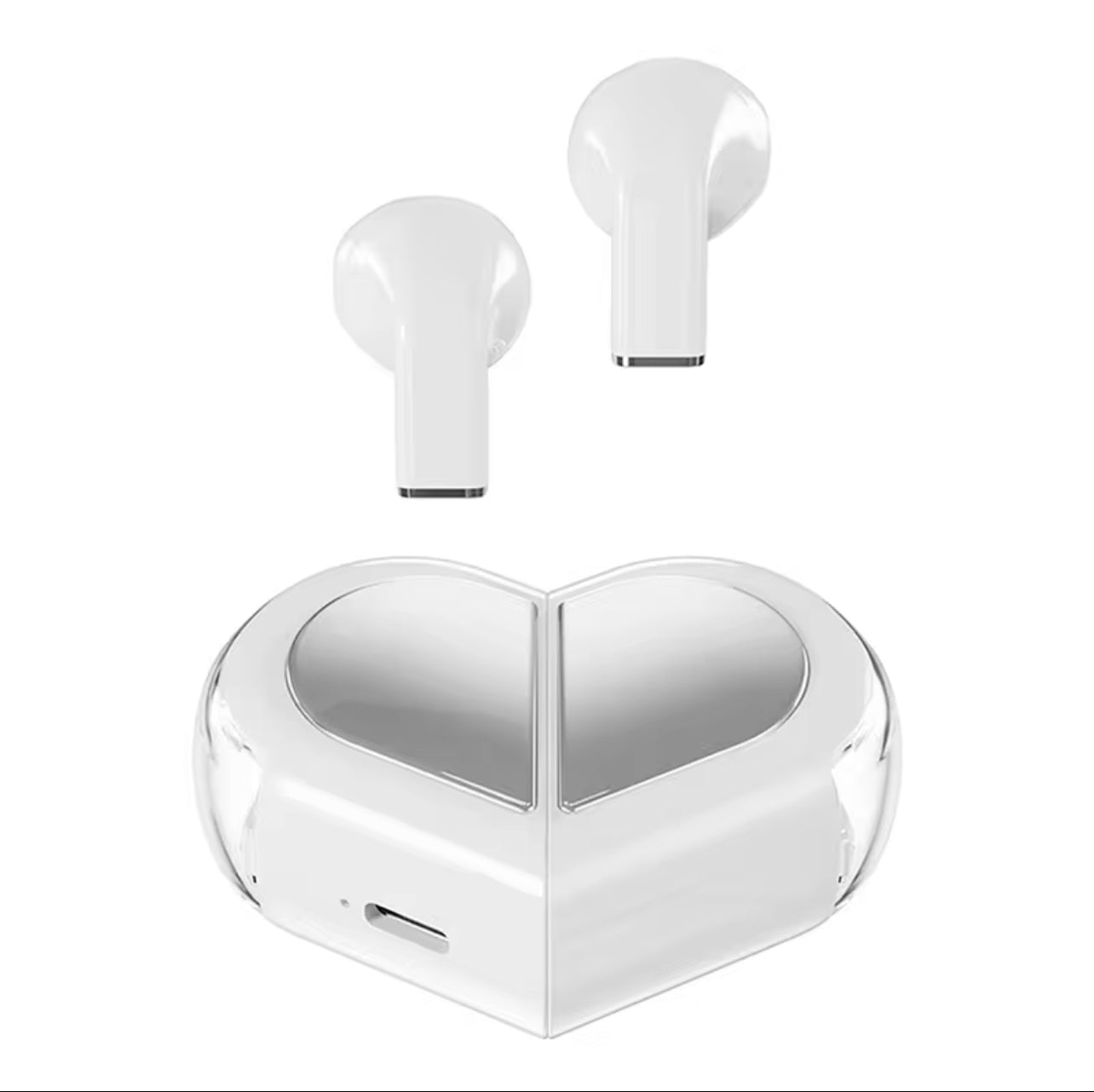Transparent Wireless Bluetooth Earbuds with Stylish Flip Case | Hi-Fi Sound & Fast Charging