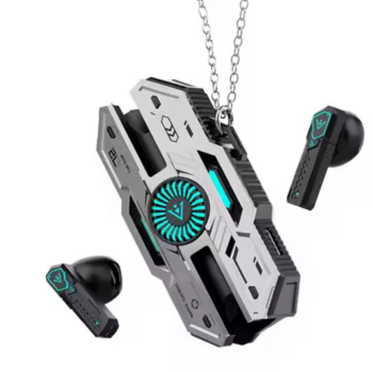 AeroX GearPods – Magnetic Necklace Wireless Gaming Earbuds with Power Case